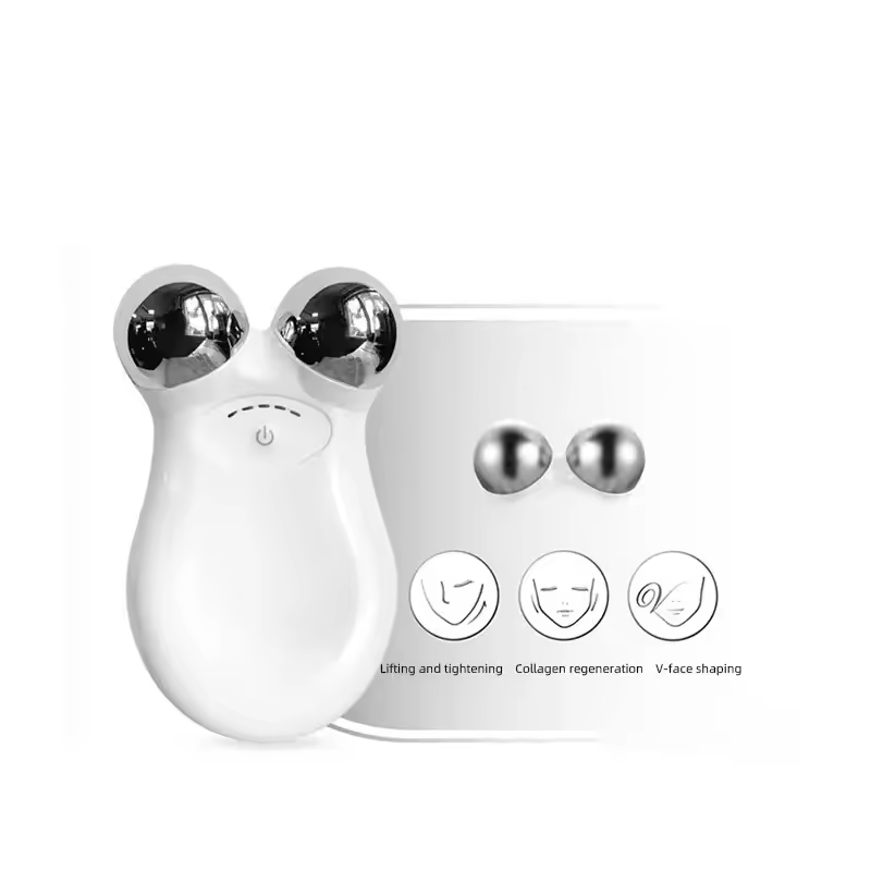Microcurrent Facial Massager Roller: EMS Face Lift, Wrinkle Reduction, Skin Tightening, and Firming Slimming Tool for Skin Care