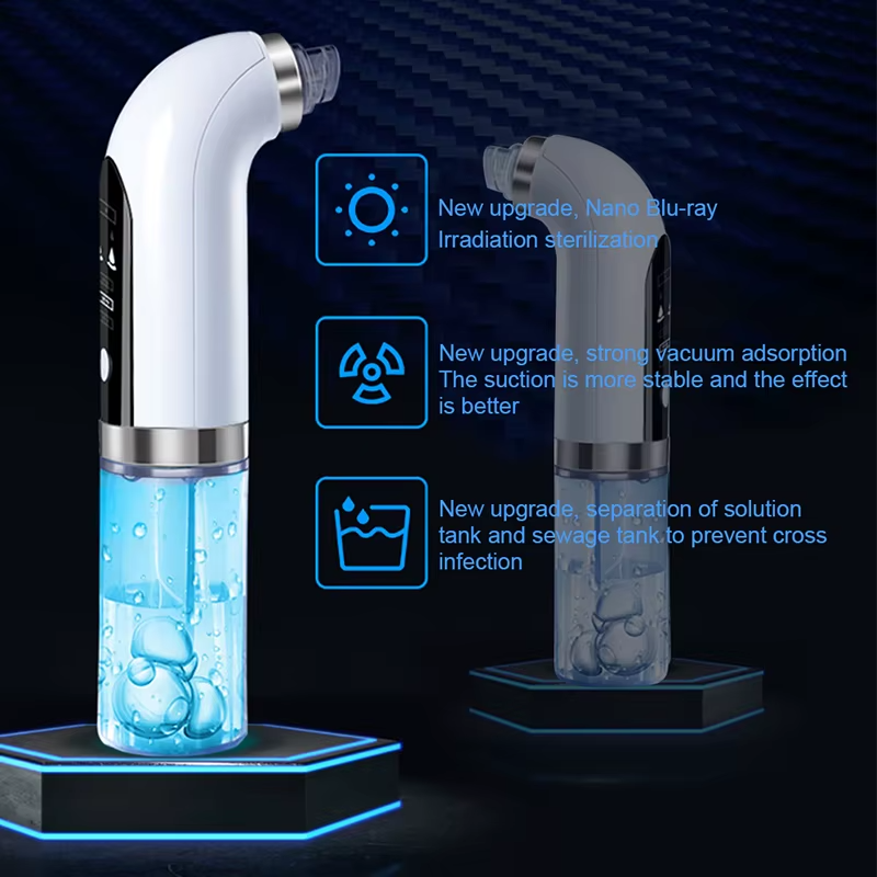 USB Rechargeable Electric Pore Vacuum with Water Cycle: Deep Cleanser for Blackhead Removal, Pimples, and Facial Care
